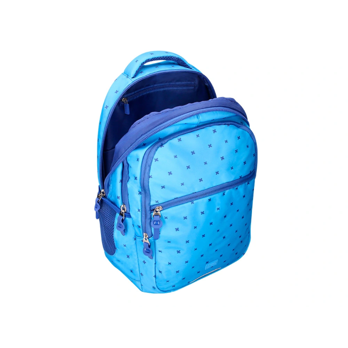 Liderpapel Mochila Escolar Multibolsillo para Portátil Azul Cruces 450x145x300 mm 5