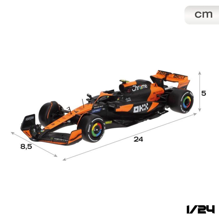 Coche Mclaren Norris MCL38 F1 metal 3