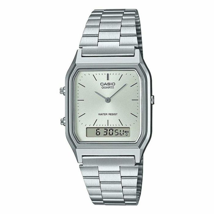 Reloj Mujer Casio AQ-230A-7AMQYES Blanco Plateado