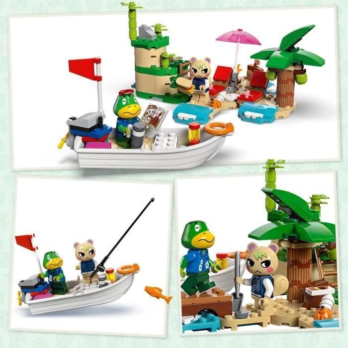 LEGO 77048 Animal Crossing Paseo en Barca con el Capitán Set de Construcción Isla Desierta Munchi Ardilla Personalizable +6 años 2