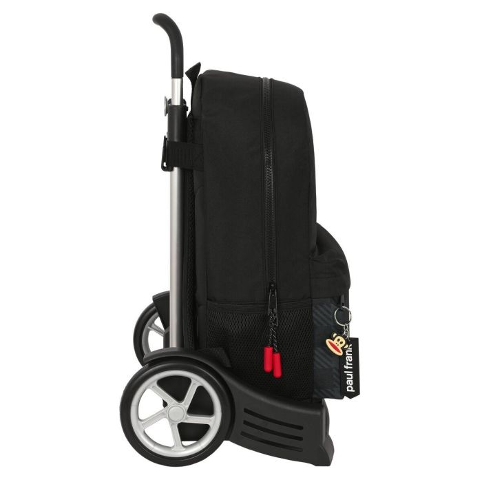 Mochila Escolar con Ruedas Paul Frank Campers Negro (30 x 46 x 14 cm) 1 Mochila Escolar con Ruedas Paul Frank Campers Negro (30 x 46 x 14 cm) 1