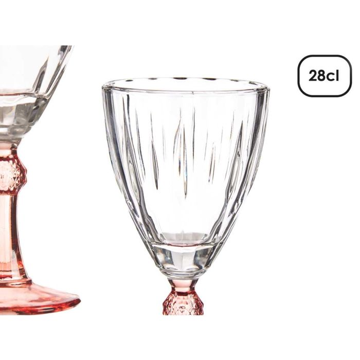 Copa Vino Color Salmon 275Ml Vivalto 9X18CM (36 Unidades) 3 Copa Vino Color Salmon 275Ml Vivalto 9X18CM (36 Unidades) 3