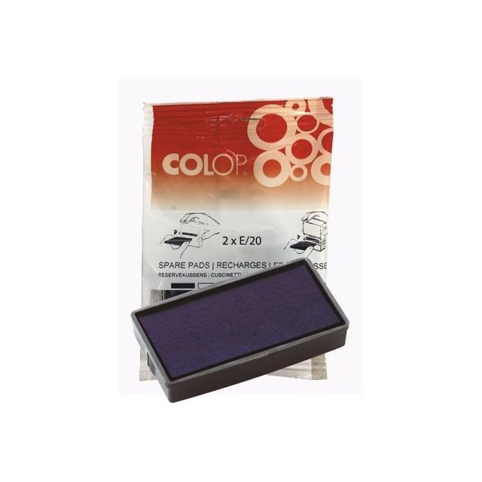 Colop Almohadilla E-20 Azul Blister -2U- Colop Almohadilla E-20 Azul Blister -2U-