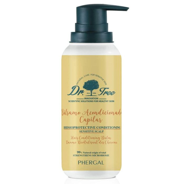 Dr. Tree Bálsamo Acondicionador Capilar Brillo y Restauración Barrera Cutánea con Karité, Cardo Mariano, Quinoa y Baobab - 200 ml