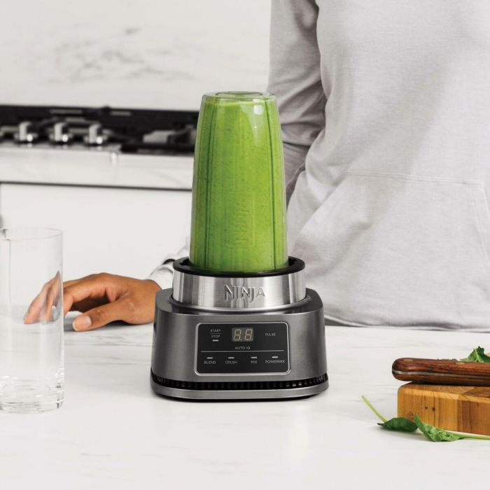 Ninja CB100EU Batidora de Vaso Foodi Standmixer 0.7L con Función de Impulso y Picahielos 1100W Negro/Acero Inoxidable 14 Ninja CB100EU Batidora de Vaso Foodi Standmixer 0.7L con Función de Impulso y Picahielos 1100W Negro/Acero Inoxidable 14