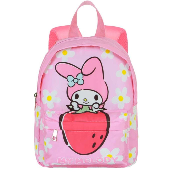 Sanrio My Melody Joy Strawberry Mochila Preescolar Ligera con Cremallera, Rosa 1 Sanrio My Melody Joy Strawberry Mochila Preescolar Ligera con Cremallera, Rosa 1