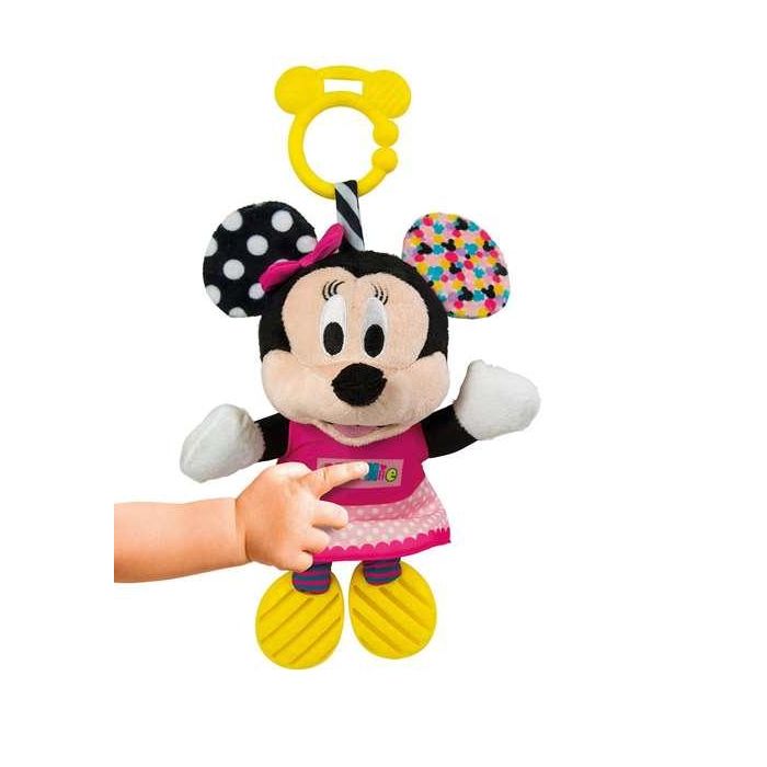 Clementoni Sonajero Minnie Peluche Texturas con Mordedor 18x28x11 cm 2