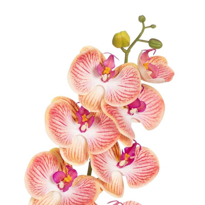 Flor Orquídea Azul Tejido Decoración 107 cm