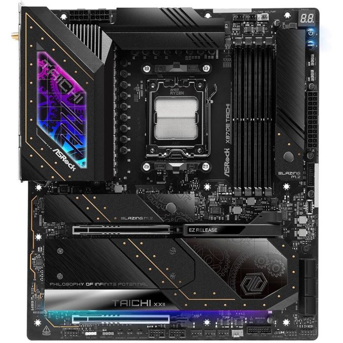 ASRock X870E Taichi AM5 ATX HDMI/USB-C DDR5 Placa Base para AMD Ryzen 7000/8000/9000, Wi-Fi 7, 2.5G/5G Ethernet 2 ASRock X870E Taichi AM5 ATX HDMI/USB-C DDR5 Placa Base para AMD Ryzen 7000/8000/9000, Wi-Fi 7, 2.5G/5G Ethernet 2