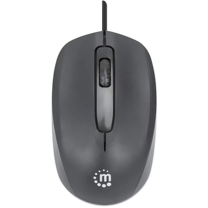 MANHATTAN Ratón USB Óptico Negro 2