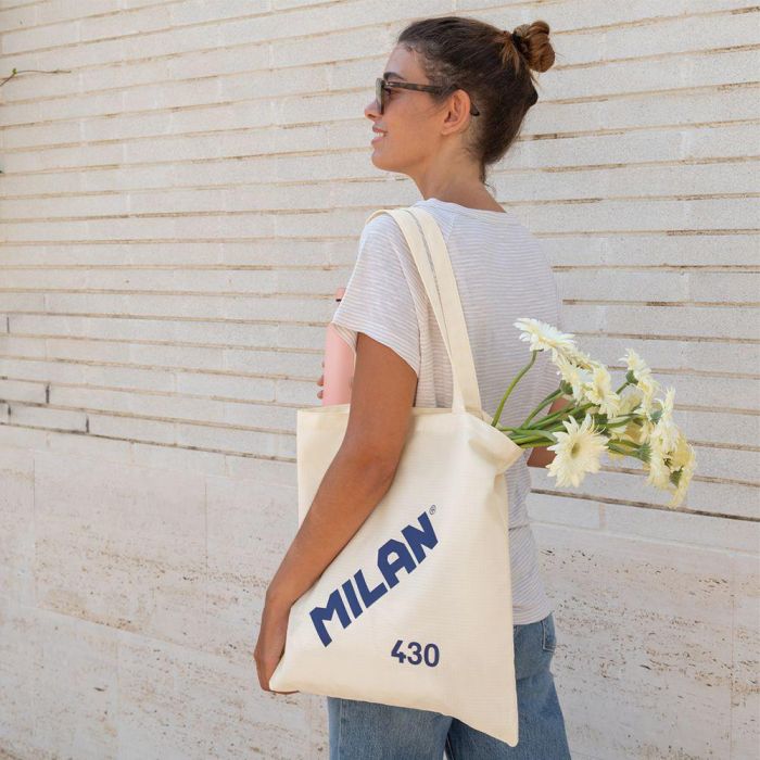 Milan Bolsa De Mano Tote Bag Since 1918 Beige 3 Milan Bolsa De Mano Tote Bag Since 1918 Beige 3