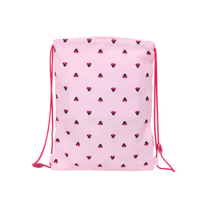 Bolsa Mochila con Cuerdas Minnie Mouse Naive Rosa 26 x 34 x 1 cm 1