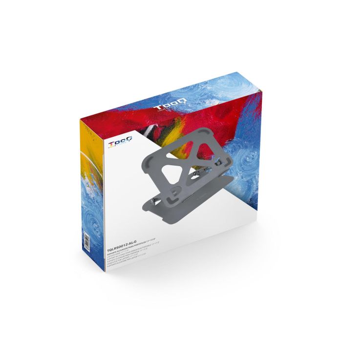 TooQ TQLRS0012-AL-G Soporte Elevador Ergonómico Ajustable 30-280mm Plegable Ventilado para Portátil 11-17.3" Aluminio Gris 8 TooQ TQLRS0012-AL-G Soporte Elevador Ergonómico Ajustable 30-280mm Plegable Ventilado para Portátil 11-17.3" Aluminio Gris 8