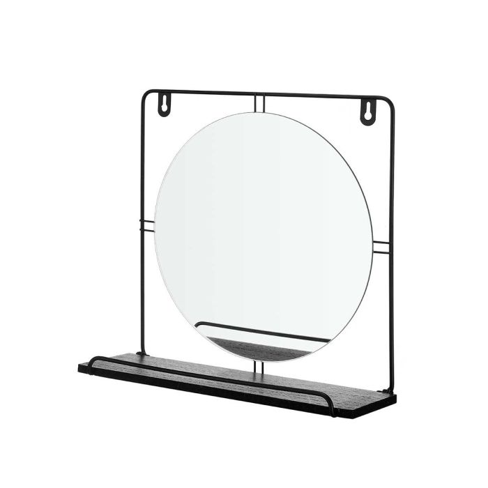 Espejo Estante Pared Negro Giftdecor 33X30CM (4 Unidades) 1 Espejo Estante Pared Negro Giftdecor 33X30CM (4 Unidades) 1