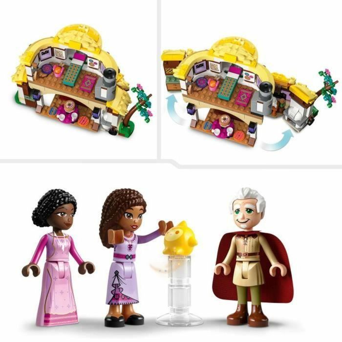 LEGO Disney Wish 43231 Casa de muñecas de Asha, casa de muñecas con minimuñecas de Asha, Sakina y Sabino y figura de estrella 3