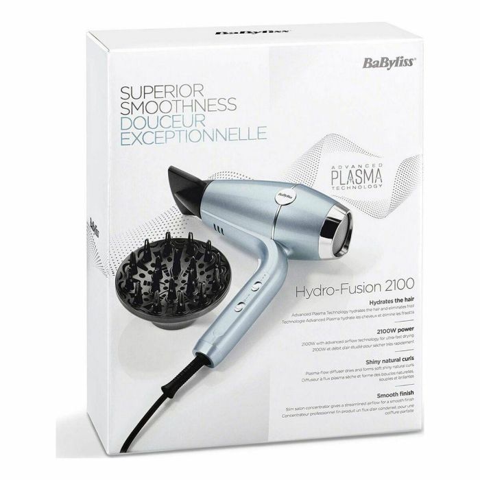 Secador de Pelo Babyliss Azul Metalizado 2100 W 2 Secador de Pelo Babyliss Azul Metalizado 2100 W 2
