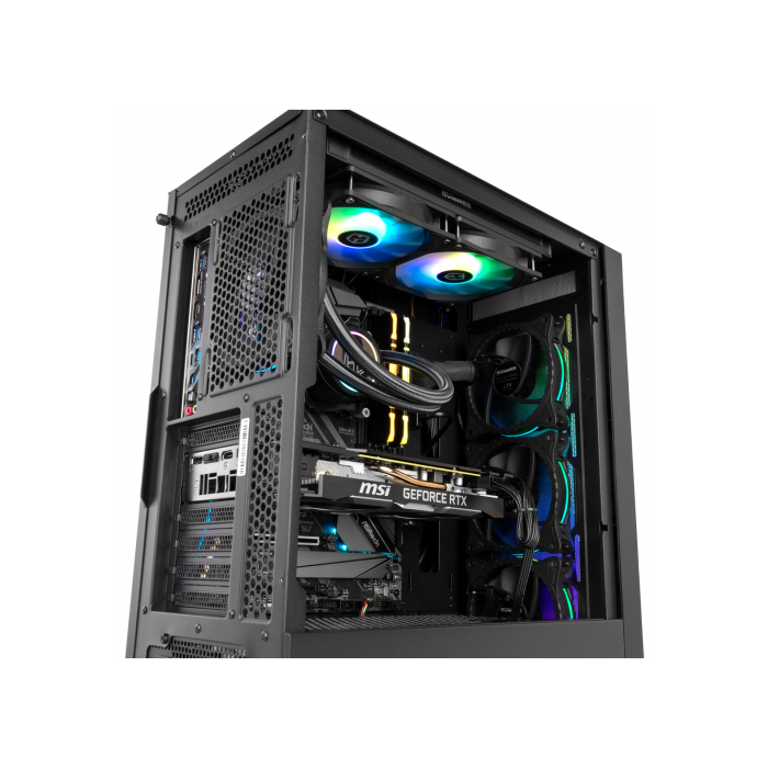 NOX Caja Semitorre ATX Hummer Blaster NXHUMMERBLASTER Negra ARGB con Ventana y USB 3.0 15