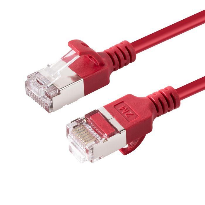 MicroConnect CAT6A U-FTP Slim, LSZH, 10m Network Cable, Red MicroConnect CAT6A U-FTP Slim, LSZH, 10m Network Cable, Red