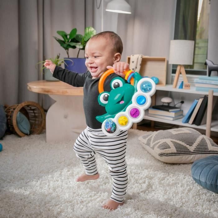 BABY EINSTEIN Ocean Explorers Neptune's Busy Bubbles juguete de actividad sensorial, luces y música interactivas, 3 meses 5