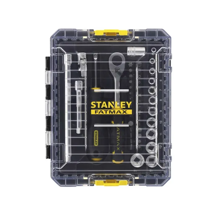 Stanley Fatmax Fmmt98101-0 Juego de Vasos y Accesorios de 1/4'' 48 Piezas Stakbox M