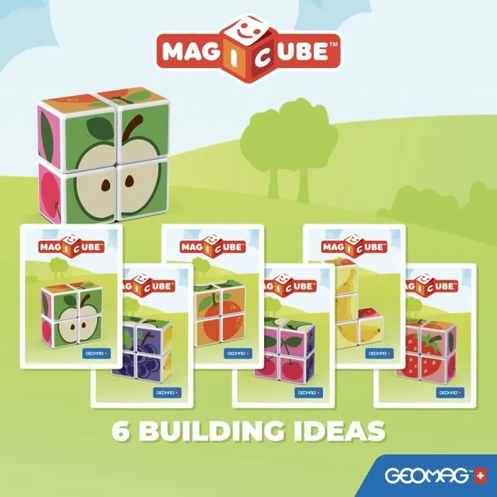 Geomag MAGIC CUBE 4 cubos Juego de construcción magnética para niños a partir de 18 meses 1
