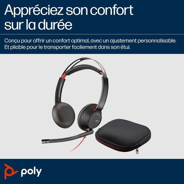 Poly Poly Blackwire C5220 USB-C Headset +Inline Cable (Bulk) 9 Poly Poly Blackwire C5220 USB-C Headset +Inline Cable (Bulk) 9