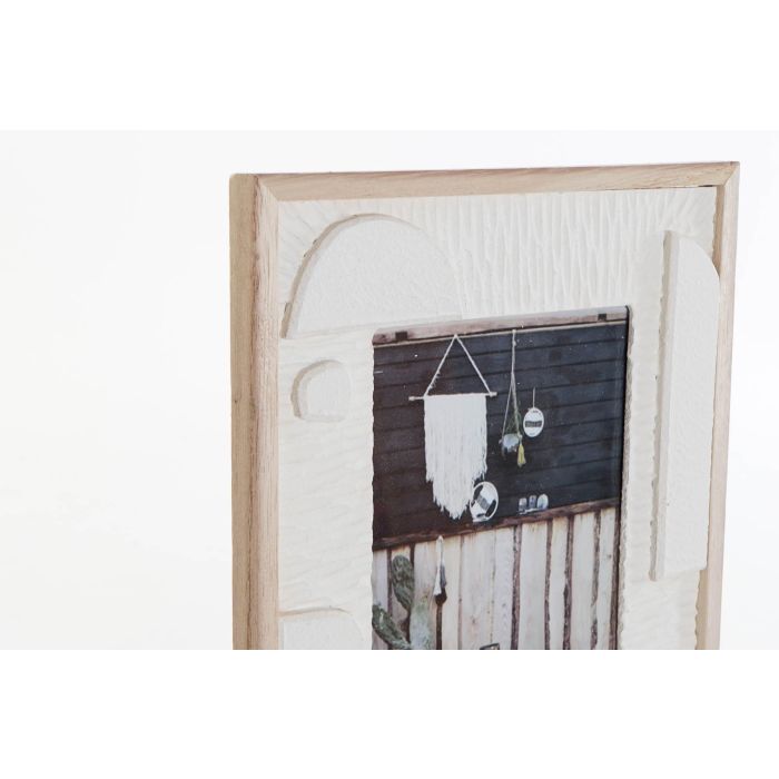 DKD Home Decor Marco Foto 13x18 cm Scandi Nordic MDF Blanco y Natural - 21x1.5x26.5 cm (6 Unidades) 1