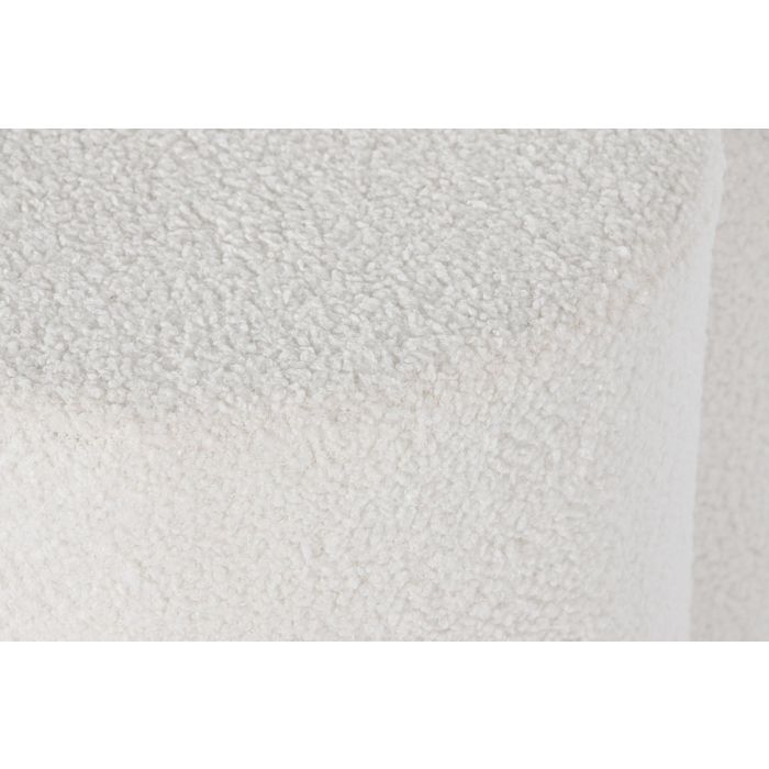 DKD Home Decor Reposapiés Blanco 53 x 53 x 40 cm Poliéster 2 DKD Home Decor Reposapiés Blanco 53 x 53 x 40 cm Poliéster 2