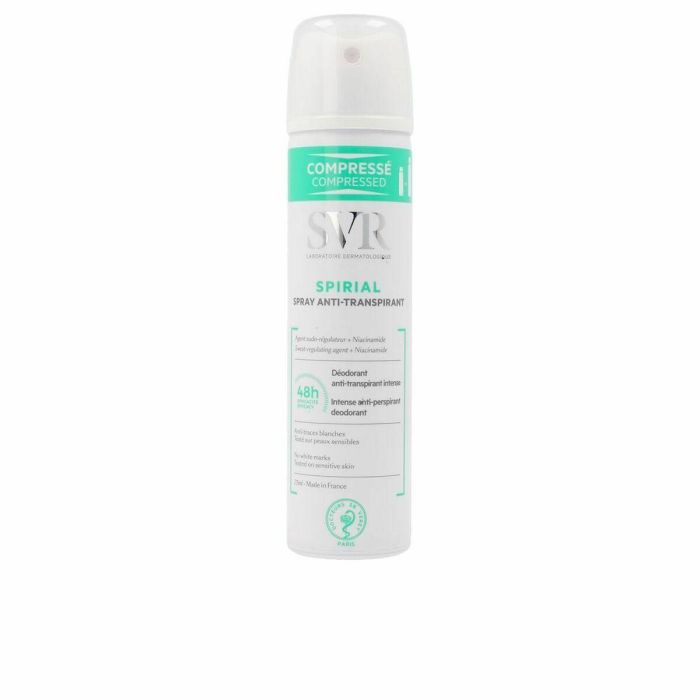 SVR Laboratoire Dermatologique SPIRIAL spray - Desodorante antitranspirante 48h, 75 ml, Hipoalergénico SVR Laboratoire Dermatologique SPIRIAL spray - Desodorante antitranspirante 48h, 75 ml, Hipoalergénico