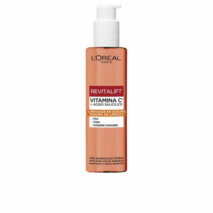 L'Oréal Paris Revitalift Vitamina C + Ácido Salicíco Limpiador En Espuma L'Oréal Paris Revitalift Vitamina C + Ácido Salicíco Limpiador En Espuma
