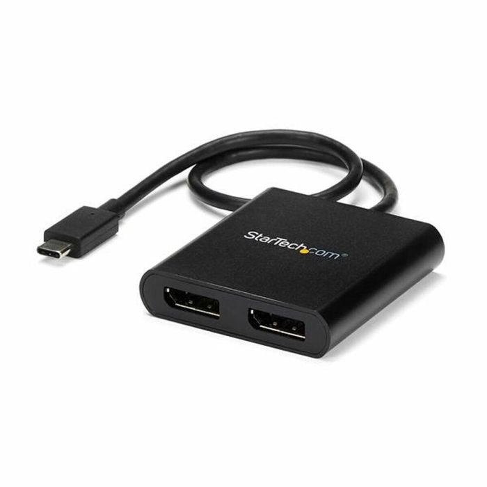 Adaptador USB C a DisplayPort Startech MSTCDP122DP Negro Adaptador USB C a DisplayPort Startech MSTCDP122DP Negro