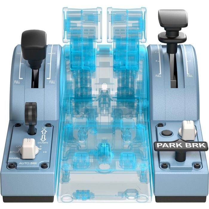 Thrustmaster 2960853 TCA Quadrant Add-On Airbus Edition Negro, Azul Simulador de Vuelo PC 3