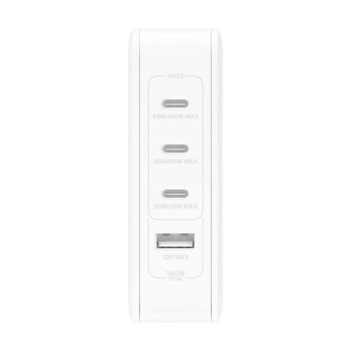 Cargador de Pared Belkin WCH014BTWH 140 W Blanco (1 unidad) 1