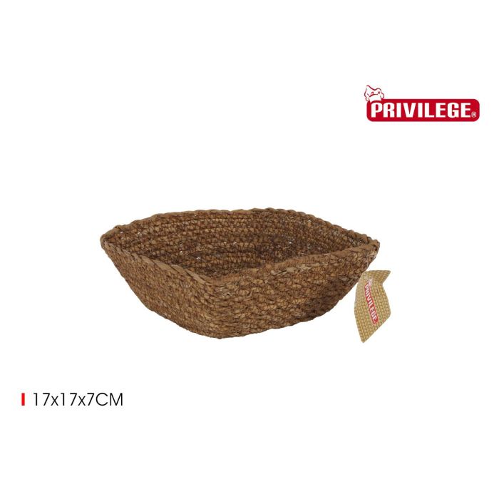 Cesta de mimbre cuadrada 17x17x7 cm - Privilege (18 Unidades) Cesta de mimbre cuadrada 17x17x7 cm - Privilege (18 Unidades)