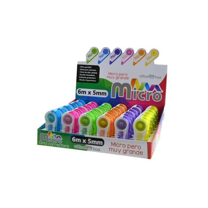 Cinta Correctora Micro Office Box 6 Metros X 5Mm.Exp.36