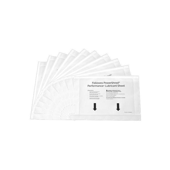 Fellowes Powershred Performance + Hojas lubricantes para destructoras de papel (10 unidades) 1