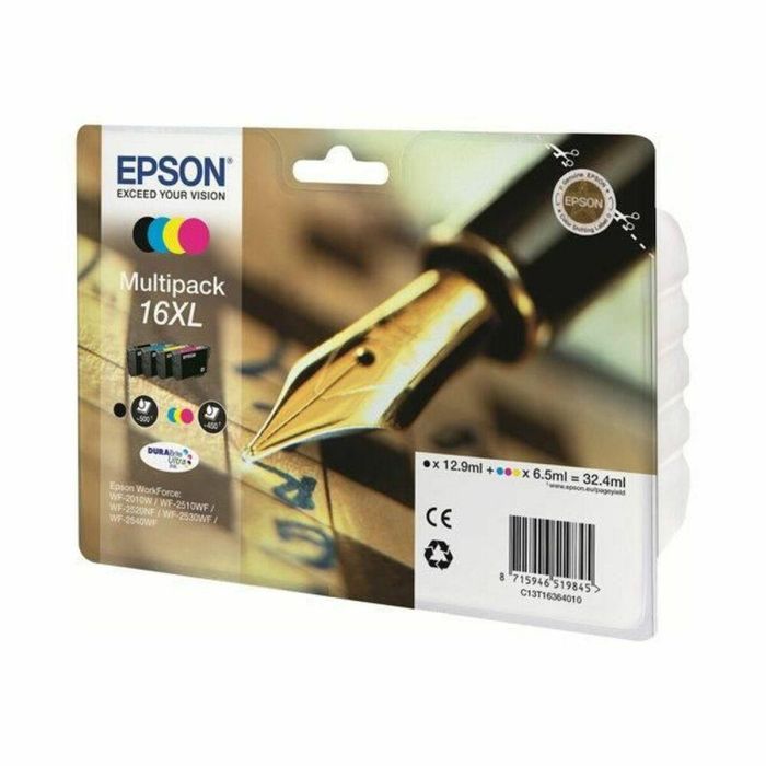 Epson C13T16364022 Cartucho de Tinta 16XL Negro y Tricolor 32.4ml