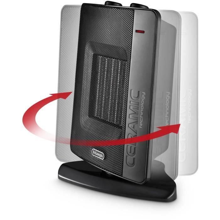 DELONGHI DCH7032 2200 vatios Calentador de ventilador de cerámica móvil - Ventilador - 3 potencias - Sistema de silencio 2 DELONGHI DCH7032 2200 vatios Calentador de ventilador de cerámica móvil - Ventilador - 3 potencias - Sistema de silencio 2