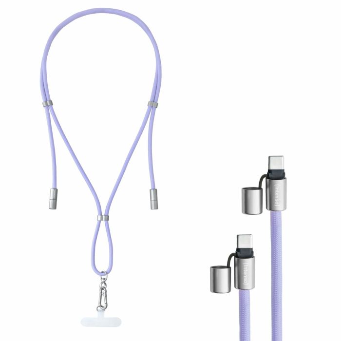 Cable USB-C a USB-C INTENSO 7991003 Morado 7 Cable USB-C a USB-C INTENSO 7991003 Morado 7
