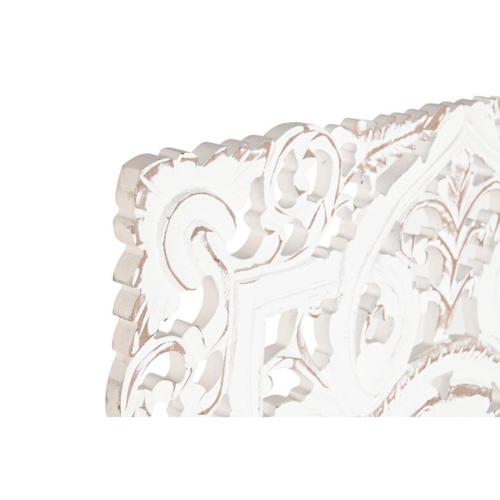 DKD Home Decor Decoración de Pared Indio Blanco MDF 60 x 60 cm 1 DKD Home Decor Decoración de Pared Indio Blanco MDF 60 x 60 cm 1