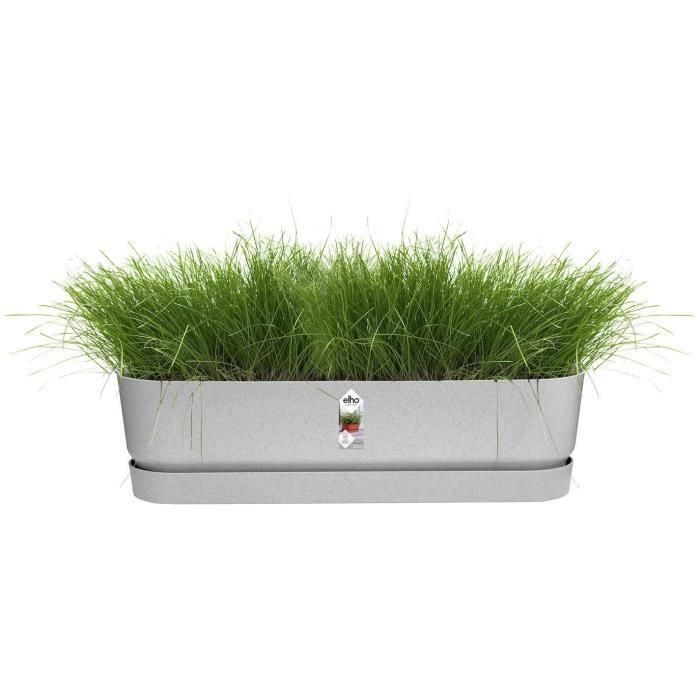 Greenville Oval Planter - Plastic - Ø70 - Cemento vivo 2