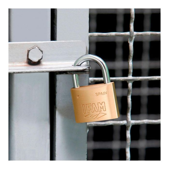 Ifam Candado K50 Latón 50mm Arco Normal con 2 Llaves 1 Ifam Candado K50 Latón 50mm Arco Normal con 2 Llaves 1