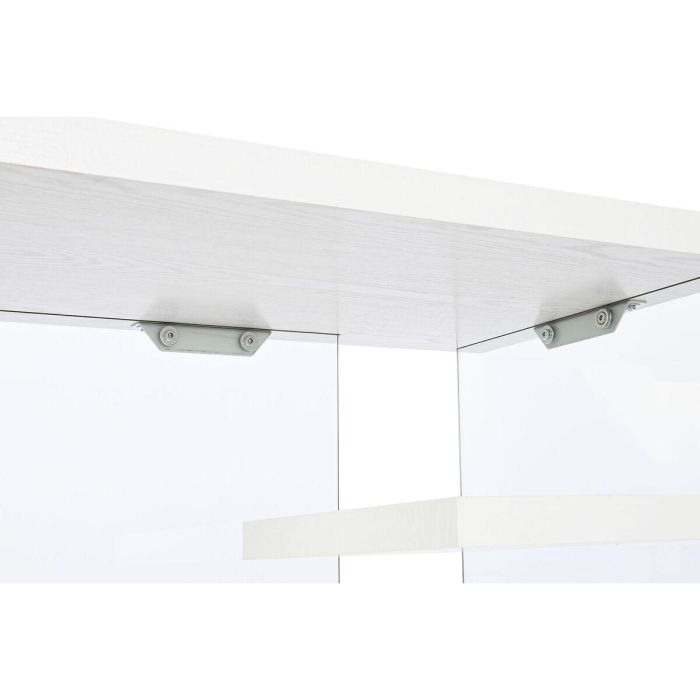 Escritorio DKD Home Decor Blanco Transparente Cristal Madera MDF 120 x 50 x 76 cm 4 Escritorio DKD Home Decor Blanco Transparente Cristal Madera MDF 120 x 50 x 76 cm 4