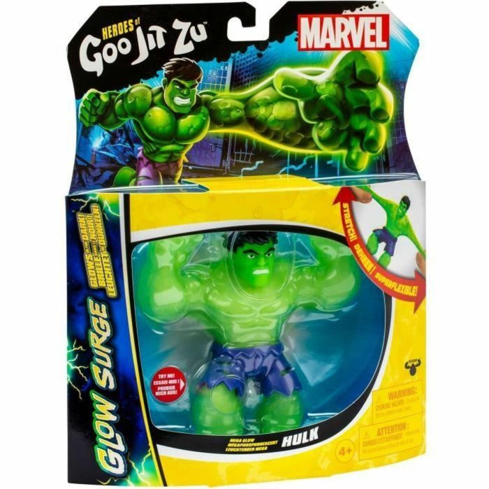 Heroes Of Goo Jit Zu Figura Hulk Glow Surge 11cm HER0630996427156 Luminosa y Extensible Marvel 3 Heroes Of Goo Jit Zu Figura Hulk Glow Surge 11cm HER0630996427156 Luminosa y Extensible Marvel 3