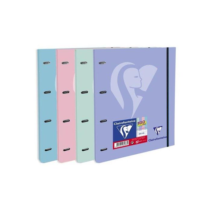Carpebloc Clairefontaine Mimesys A4 4 An. 100H 5X5 90G Colores Pastel 15 unidades