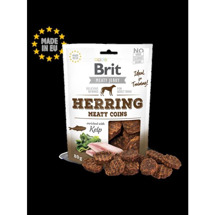 Brit Jerky Snack Meaty Coins Arenques 80 gr