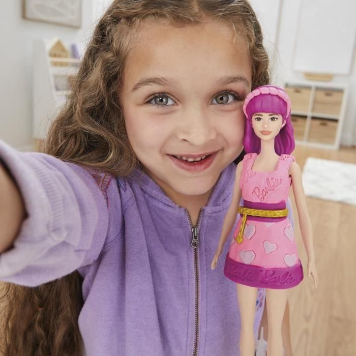 Play-Doh HASG13575X0 Plastilina Barbie Corazones y Cabello 3