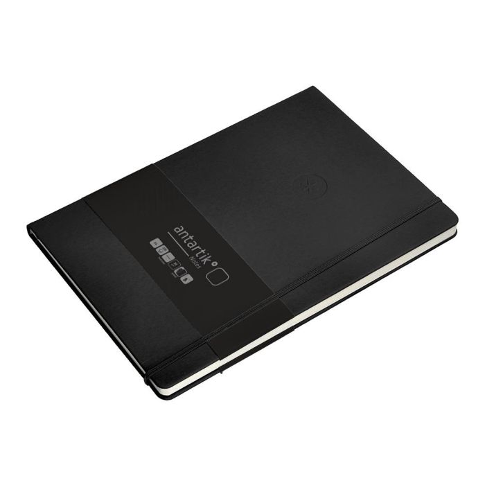 Cuaderno Con Gomilla Antartik Notes Tapa Dura A4 Hojas Lisas Negro 100 Hojas 80 gr Fsc 5