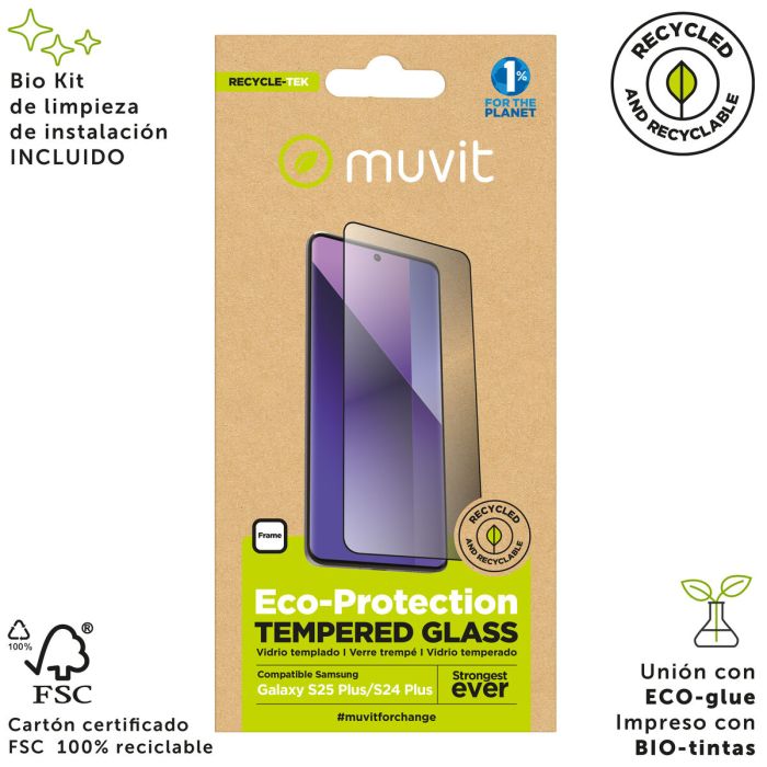 Protector de Pantalla para Móvil Muvit for Change Galaxy S25 Plus/S24 Plus 3