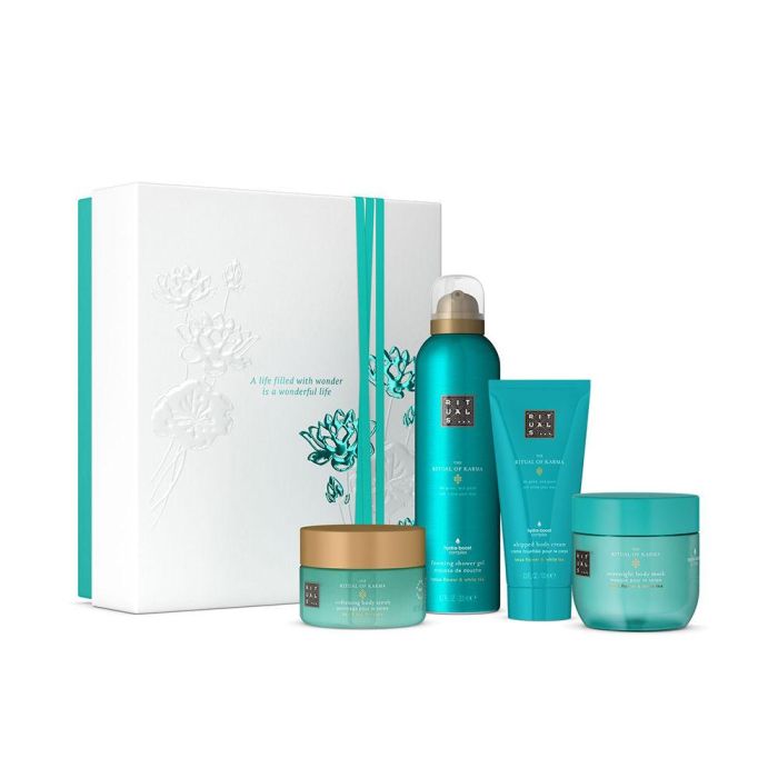 Rituals The Ritual of Karma Medium Gift Set 4 pz - Crema Corporal, Vela, Exfoliante, Gel Ducha